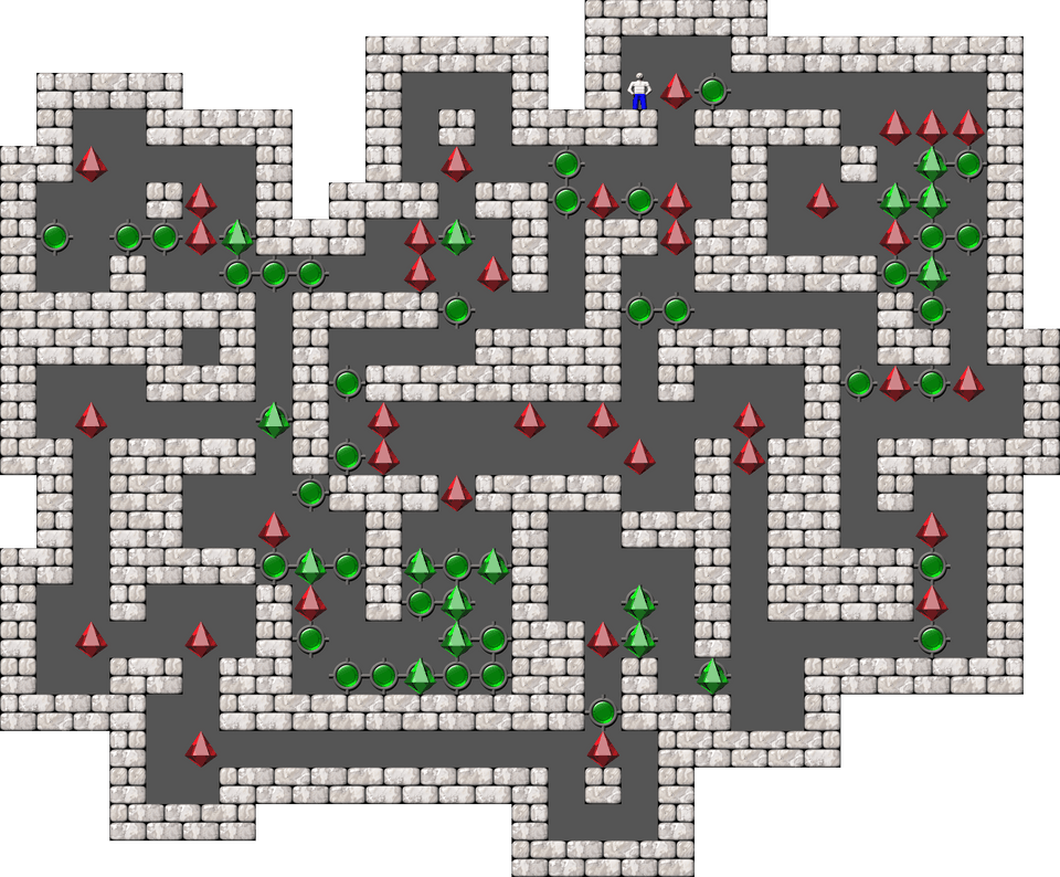 Sokoban Mass Remodel level 300